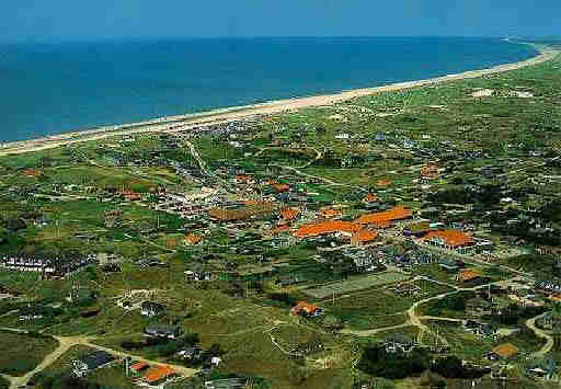 Luftaufnahme Henne Strand Ortskern (keine eigene Aufnahme)